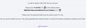 ltc deposit