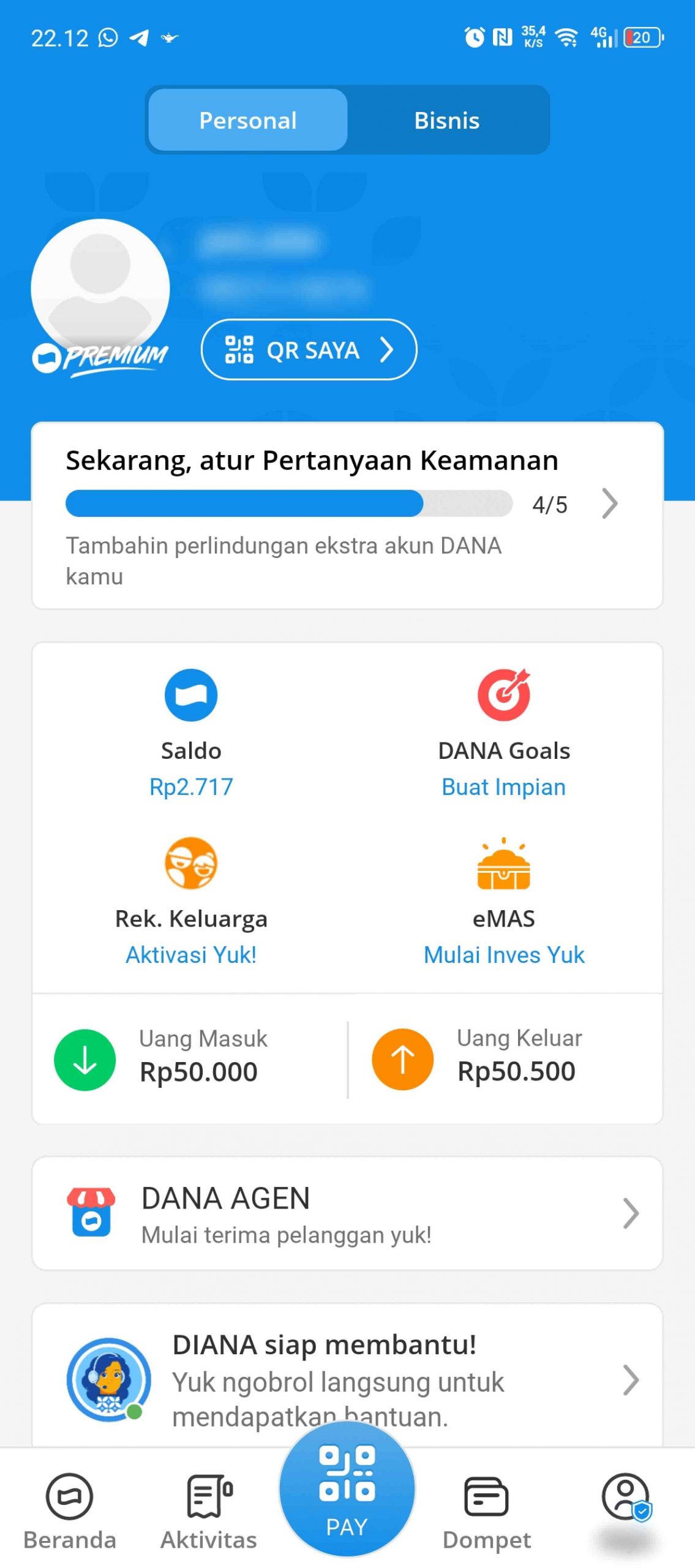 Verifikasi akun DANA 2